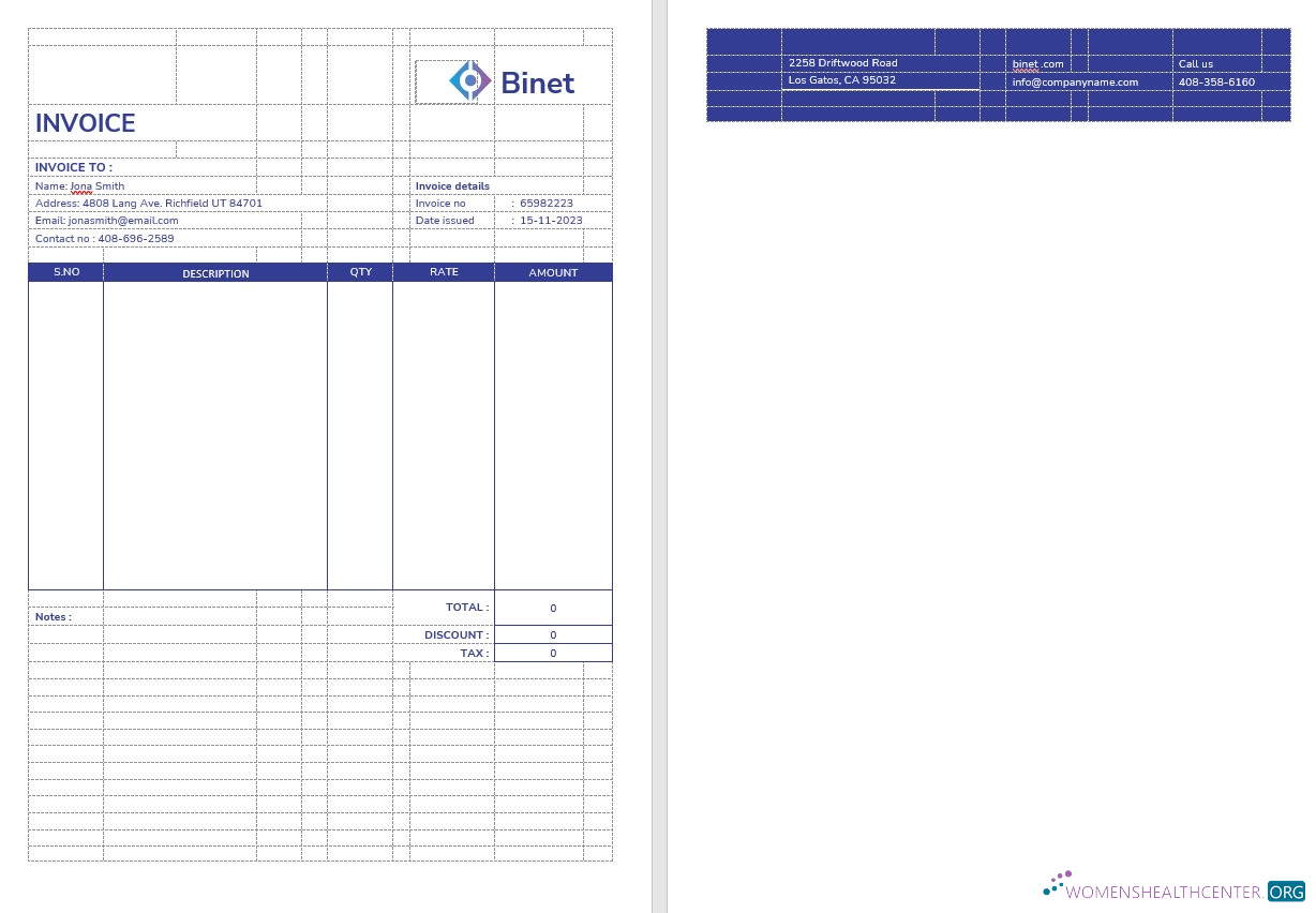 Download Business Networking Invoice Template Photoshop template